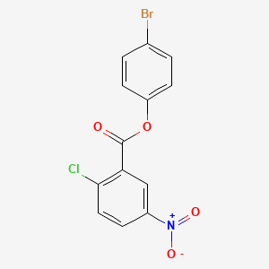 molecular formula C13H7BrClNO4 B2530855 4-Bromophenyl 2-chloro-5-nitrobenzoate CAS No. 302576-52-9