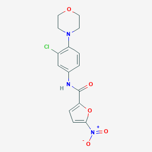molecular formula C15H14ClN3O5 B253086 N-[3-chloro-4-(4-morpholinyl)phenyl]-5-nitro-2-furamide 