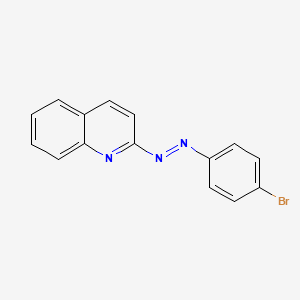 molecular formula C15H10BrN3 B2530861 2-((4-Bromophenyl)diazenyl)quinoline CAS No. 25117-51-5