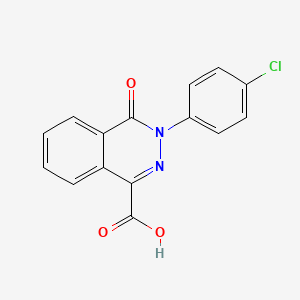 molecular formula C15H9ClN2O3 B2530879 3-(4-氯苯基)-4-氧代-3,4-二氢 phthalazine-1-羧酸 CAS No. 86662-15-9