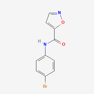 molecular formula C10H7BrN2O2 B2530906 N-(4-bromophenyl)isoxazole-5-carboxamide CAS No. 941913-83-3