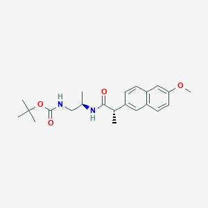 molecular formula C22H30N2O4 B2530910 tert-butyl N-[(2R)-2-[(2S)-2-(6-methoxynaphthalen-2-yl)propanamido]propyl]carbamate CAS No. 1955475-02-1