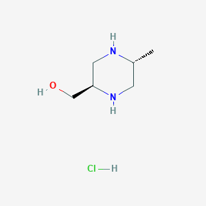 ((2R,5R)-5-Methylpiperazin-2-yl)methanol hydrochloride