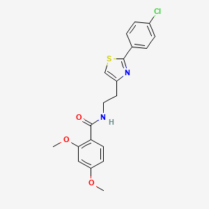 molecular formula C20H19ClN2O3S B2530924 N-{2-[2-(4-chlorophenyl)-1,3-thiazol-4-yl]ethyl}-2,4-dimethoxybenzamide CAS No. 895780-19-5