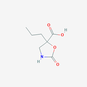 molecular formula C7H11NO4 B2530927 2-Oxo-5-propyl-1,3-oxazolidine-5-carboxylic acid CAS No. 2248399-82-6