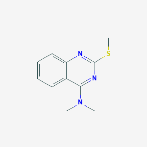 molecular formula C11H13N3S B2530941 N,N-dimethyl-2-(methylsulfanyl)-4-quinazolinamine CAS No. 81683-42-3