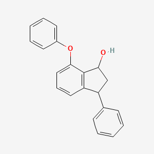 molecular formula C21H18O2 B2530954 7-苯氧基-3-苯基-2,3-二氢-1H-茚满-1-醇 CAS No. 337921-74-1