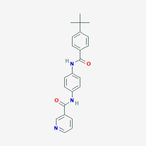 molecular formula C23H23N3O2 B253098 N-{4-[(4-tert-butylbenzoyl)amino]phenyl}nicotinamide 