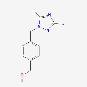 (4-((3,5-Dimethyl-1H-1,2,4-triazol-1-yl)methyl)phenyl)methanol