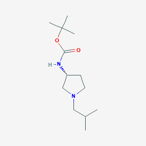 molecular formula C13H26N2O2 B2530997 (R)-叔丁基1-异丁基吡咯烷-3-基氨基甲酸酯 CAS No. 1286207-16-6