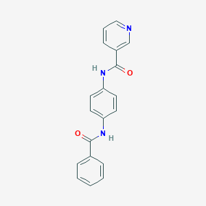 molecular formula C19H15N3O2 B253100 N-[4-(benzoylamino)phenyl]nicotinamide 
