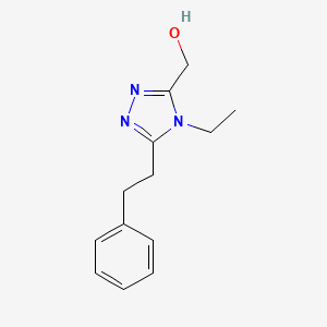 [4-ethyl-5-(2-phenylethyl)-4H-1,2,4-triazol-3-yl]methanol