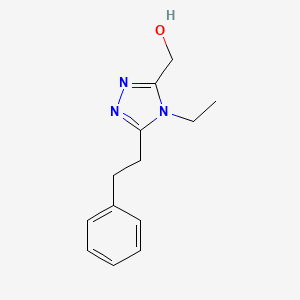 molecular formula C13H17N3O B2531006 [4-乙基-5-(2-苯乙基)-4H-1,2,4-三唑-3-基]甲醇 CAS No. 1549545-32-5