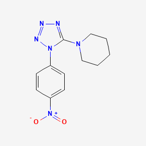 molecular formula C12H14N6O2 B2531018 1-[1-(4-nitrophenyl)-1H-tetrazol-5-yl]piperidine CAS No. 351870-70-7