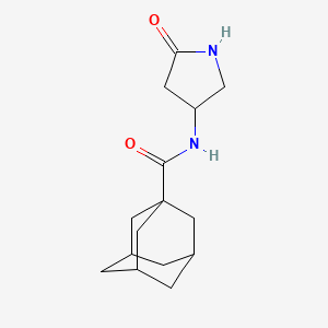 molecular formula C15H22N2O2 B2531062 (3r,5r,7r)-N-(5-氧代吡咯烷-3-基)金刚烷-1-甲酰胺 CAS No. 1351642-45-9
