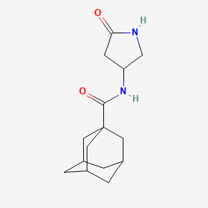 molecular formula C15H22N2O2 B2531062 N-(5-oxopirrolidin-3-il)adamantano-1-carboxamida CAS No. 1351642-45-9