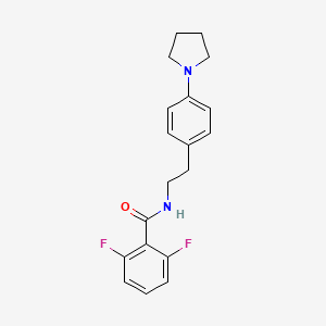 molecular formula C19H20F2N2O B2531065 2,6-difluoro-N-(4-(pyrrolidin-1-yl)phenethyl)benzamide CAS No. 952992-84-6