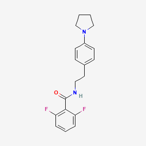 molecular formula C19H20F2N2O B2531065 N-(4-(pyrrolidin-1-yl)phénéthyl)-2,6-difluorobenzamide CAS No. 952992-84-6