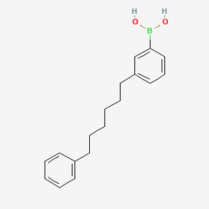 molecular formula C18H23BO2 B2531072 (3-(6-Phenylhexyl)phenyl)boronic acid CAS No. 1795440-43-5