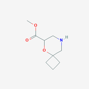 molecular formula C9H15NO3 B2531086 Methyl 5-oxa-8-azaspiro[3.5]nonane-6-carboxylate CAS No. 2305252-04-2