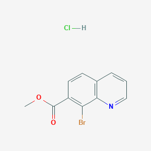 molecular formula C11H9BrClNO2 B2531090 Methyl 8-bromoquinoline-7-carboxylate;hydrochloride CAS No. 2580248-71-9