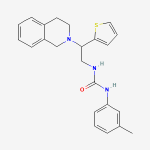 molecular formula C23H25N3OS B2531102 1-(2-(3,4-二氢异喹啉-2(1H)-基)-2-(噻吩-2-基)乙基)-3-(间甲苯基)脲 CAS No. 898452-51-2