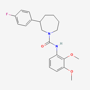 molecular formula C21H25FN2O3 B2531104 N-(2,3-二甲氧基苯基)-3-(4-氟苯基)氮杂环戊烷-1-甲酰胺 CAS No. 1797604-87-5