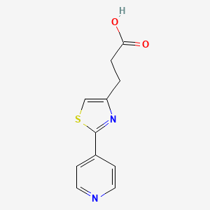 3-[2-(Pyridin-4-yl)-1,3-thiazol-4-yl]propanoic acid