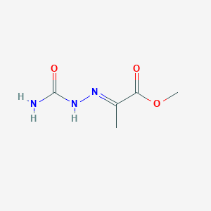 molecular formula C5H9N3O3 B2531107 2-[(氨基甲酰亚氨基)亚氨基]-2-丙酸甲酯 CAS No. 64623-68-3