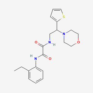 molecular formula C20H25N3O3S B2531131 N1-(2-ethylphenyl)-N2-(2-morpholino-2-(thiophen-2-yl)ethyl)oxalamide CAS No. 899955-27-2