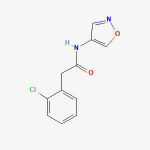 molecular formula C11H9ClN2O2 B2531139 2-(2-氯苯基)-N-(异恶唑-4-基)乙酰胺 CAS No. 1396710-45-4
