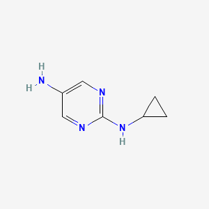 molecular formula C7H10N4 B2531156 N2-Cyclopropylpyrimidine-2,5-diamine CAS No. 925896-93-1