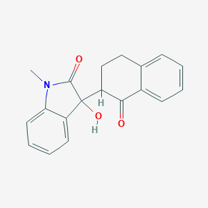 molecular formula C19H17NO3 B253118 3-hydroxy-1-methyl-3-(1-oxo-1,2,3,4-tetrahydronaphthalen-2-yl)-1,3-dihydro-2H-indol-2-one 