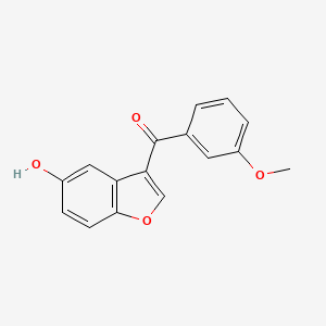 molecular formula C16H12O4 B2531186 (5-Hydroxybenzofuran-3-yl)(3-methoxyphenyl)methanone CAS No. 1427020-97-0