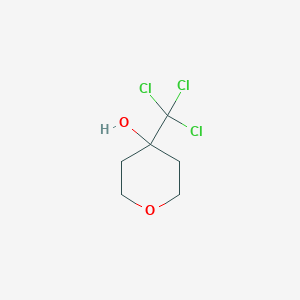molecular formula C6H9Cl3O2 B2531192 4-(Trichloromethyl)oxan-4-ol CAS No. 2001029-56-5