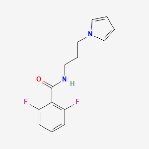 molecular formula C14H14F2N2O B2531193 2,6-difluoro-N-(3-pyrrol-1-ylpropyl)benzamide CAS No. 658039-34-0