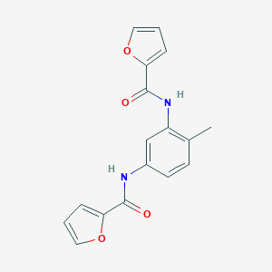 molecular formula C17H14N2O4 B253124 N-[5-(2-furoylamino)-2-methylphenyl]-2-furamide 
