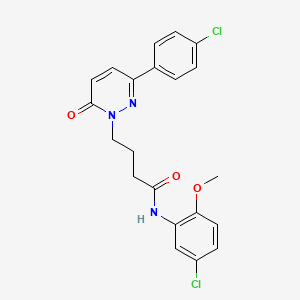 B2531240 N-(5-chloro-2-methoxyphenyl)-4-(3-(4-chlorophenyl)-6-oxopyridazin-1(6H)-yl)butanamide CAS No. 946321-07-9