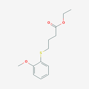 molecular formula C13H18O3S B2531250 Ethyl 4-((2-methoxyphenyl)thio)butanoate CAS No. 1707376-88-2