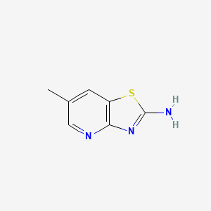 molecular formula C7H7N3S B2531257 6-Methylthiazolo[4,5-b]pyridin-2-amine CAS No. 1378818-99-5