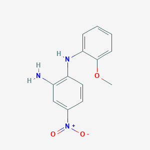molecular formula C13H13N3O3 B2531263 1-N-(2-methoxyphenyl)-4-nitrobenzene-1,2-diamine CAS No. 571150-40-8