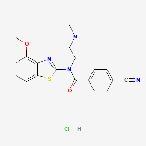 4-cyano-N-(2-(dimethylamino)ethyl)-N-(4-ethoxybenzo[d]thiazol-2-yl)benzamide hydrochloride