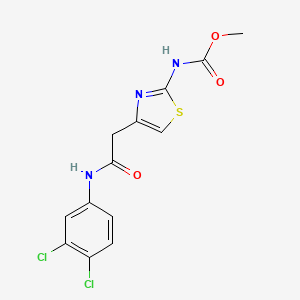 Methyl (4-(2-((3,4-dichlorophenyl)amino)-2-oxoethyl)thiazol-2-yl)carbamate