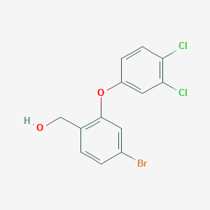 molecular formula C13H9BrCl2O2 B2531275 [4-Bromo-2-(3,4-dichlorophenoxy)phenyl]methanol CAS No. 1271699-11-6
