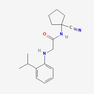 N-(1-cyanocyclopentyl)-2-{[2-(propan-2-yl)phenyl]amino}acetamide