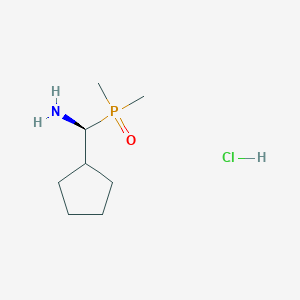 molecular formula C8H19ClNOP B2531296 (S)-环戊基(二甲基磷酰基)甲胺；盐酸盐 CAS No. 2343964-38-3