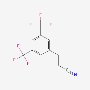 molecular formula C11H7F6N B2531322 3-(3,5-Bis-trifluoromethyl-phenyl)-propionitrile CAS No. 663884-63-7