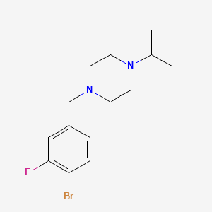 molecular formula C14H20BrFN2 B2531330 1-(4-Bromo-3-fluorobenzyl)-4-isopropylpiperazine CAS No. 2007909-70-6