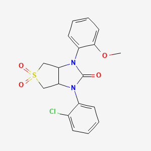 1-(2-chlorophenyl)-3-(2-methoxyphenyl)tetrahydro-1H-thieno[3,4-d]imidazol-2(3H)-one 5,5-dioxide