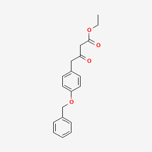molecular formula C19H20O4 B2531334 4-[4-(苄氧基)苯基]-3-氧代丁酸乙酯 CAS No. 577776-39-7